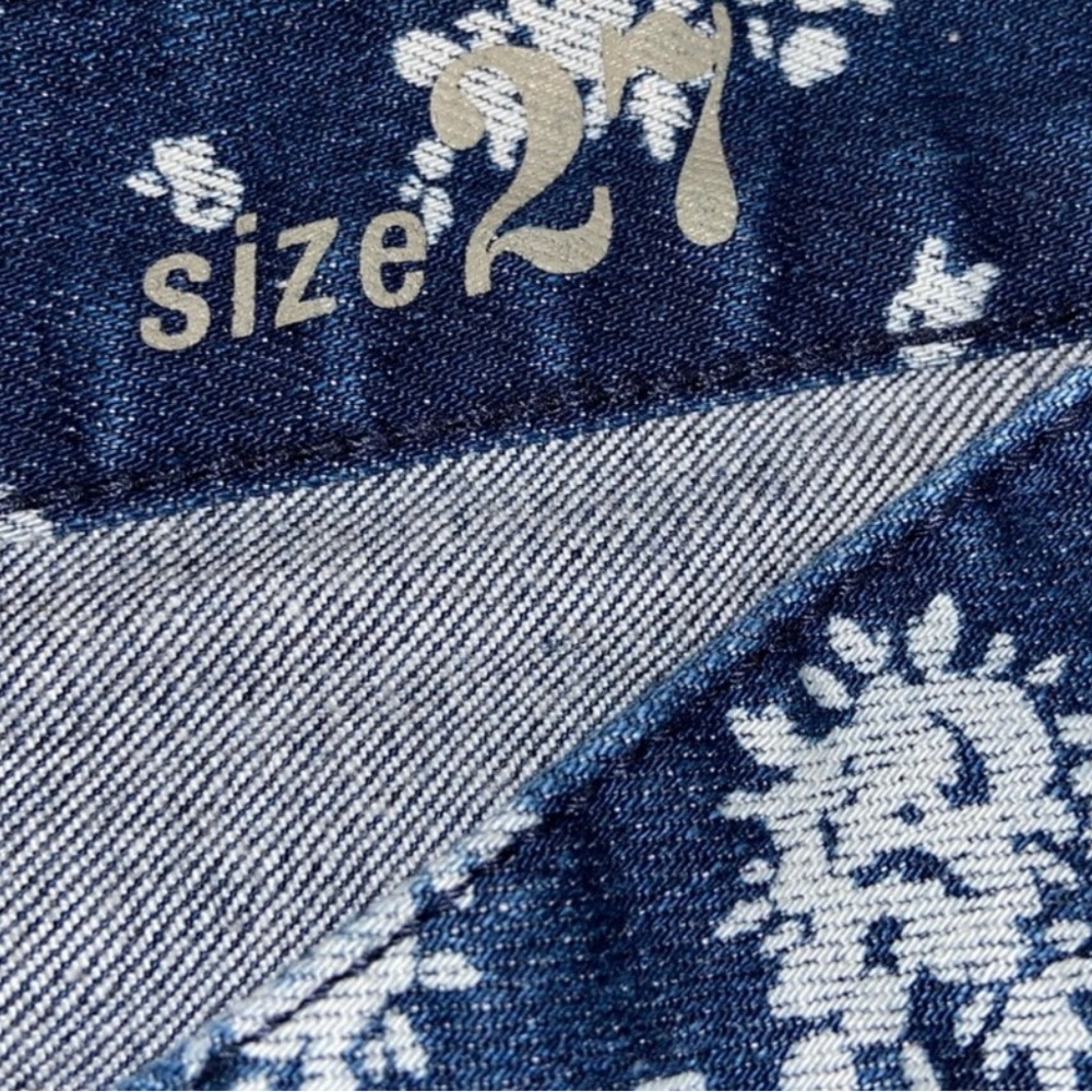 J. Crew Indigo Floral Matchstick Jeans - Picture 13 of 16